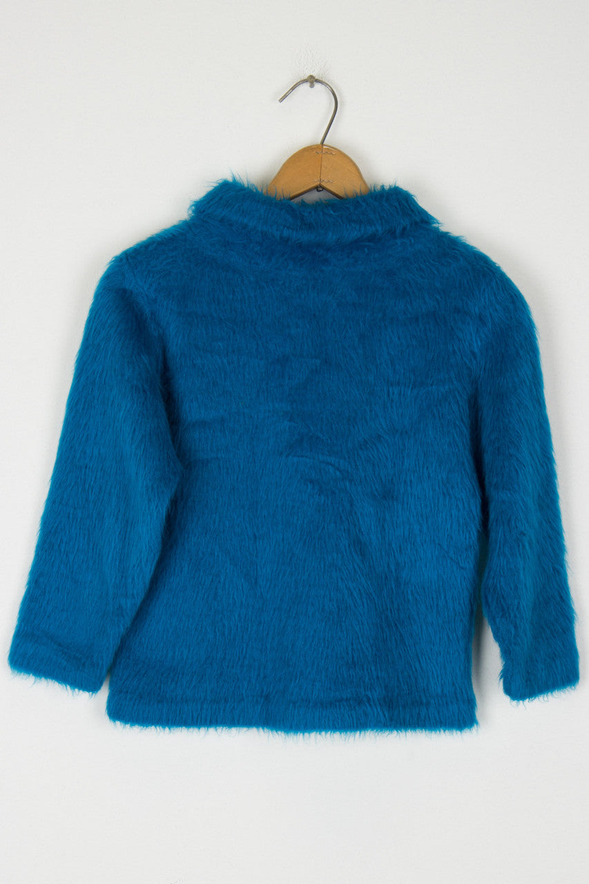 Vintage Blue Fur Sweater