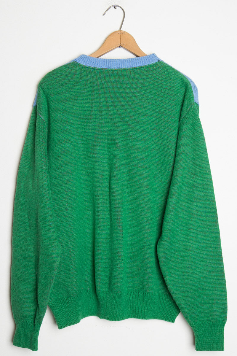 All-Over Golf Knit Sweater