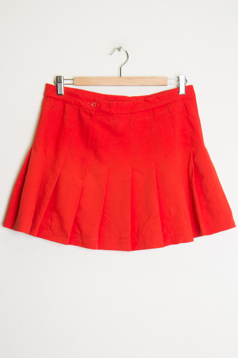 Red Tennis Skirt