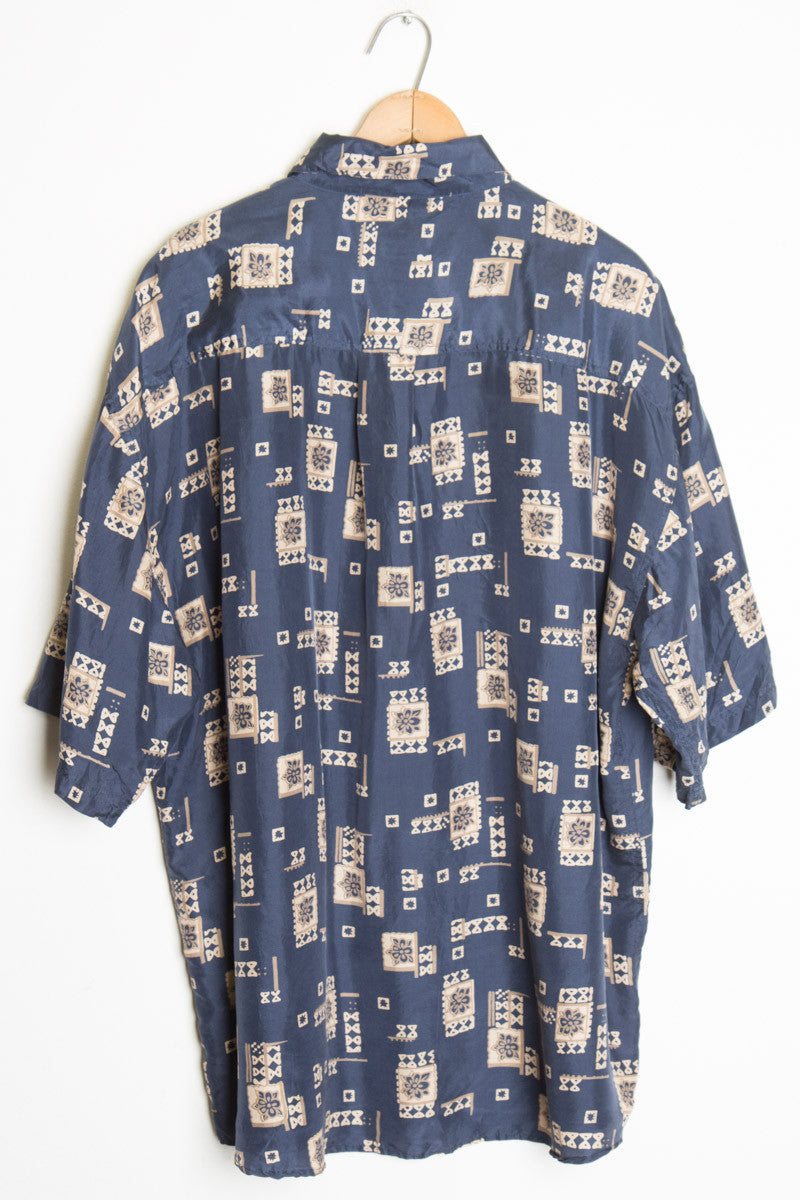 Floral Patterned Silk Shirt