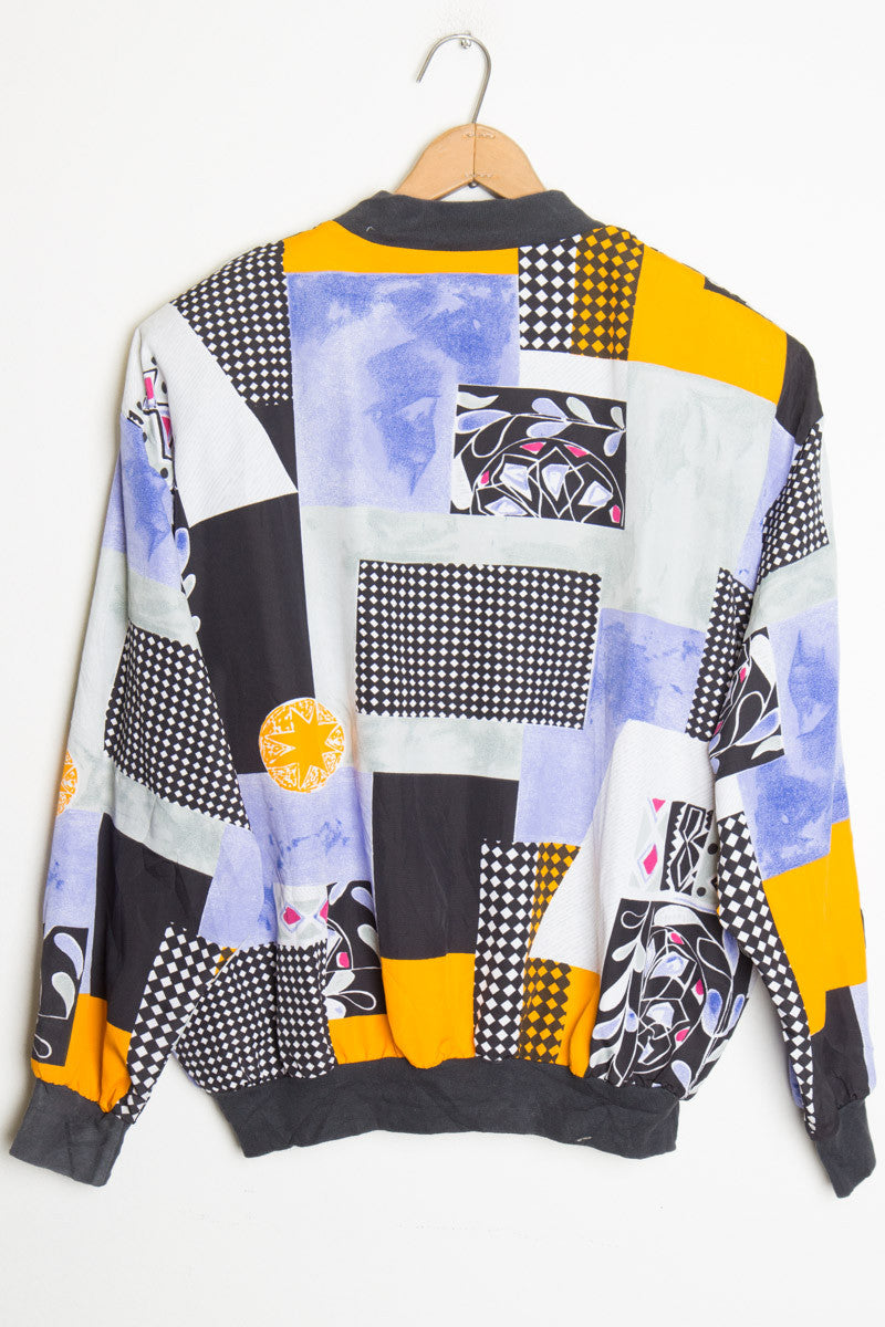 Color Block Bomber Jacket 1