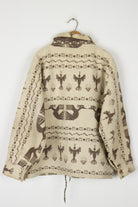 Aztec Bird Print Wool Jacket