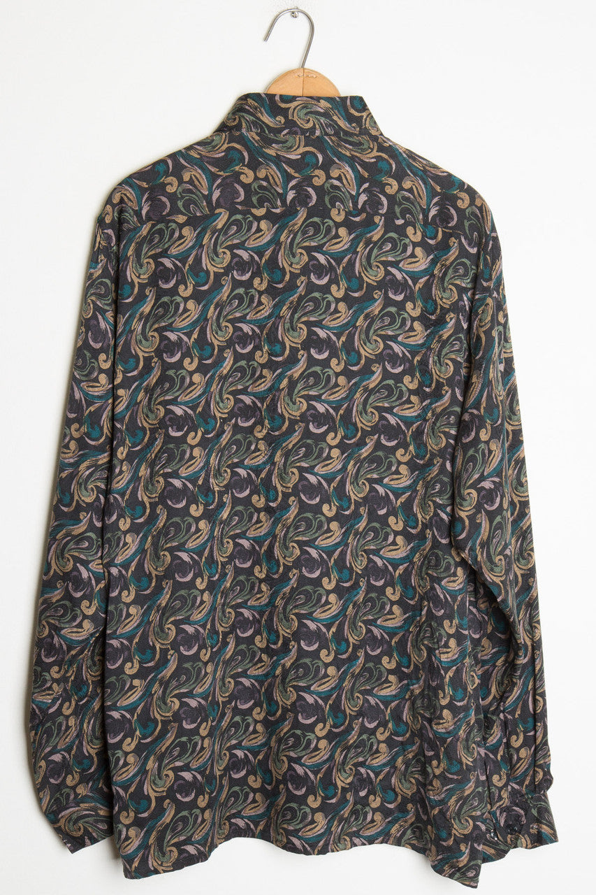 Vintage Silk Paisley Shirt