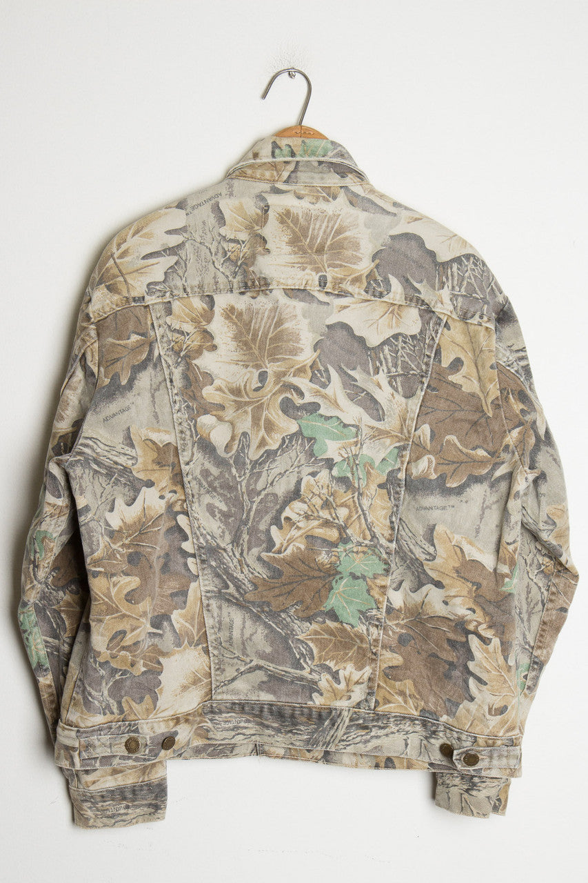 Faded Camo Jean Jacket