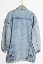Acid Washed Long Overcoat