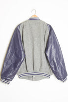 Purple & Grey Letterman Jacket