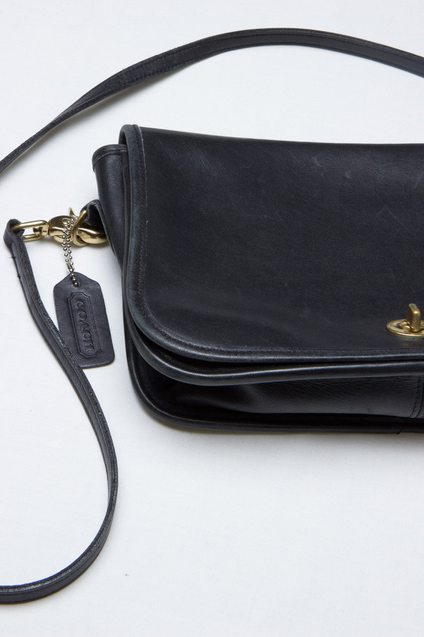 Black Leather Coach Purse