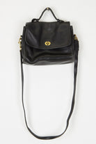 Black Leather Coach Handbag