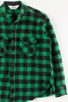 Vintage Green Buffalo Plaid Overshirt