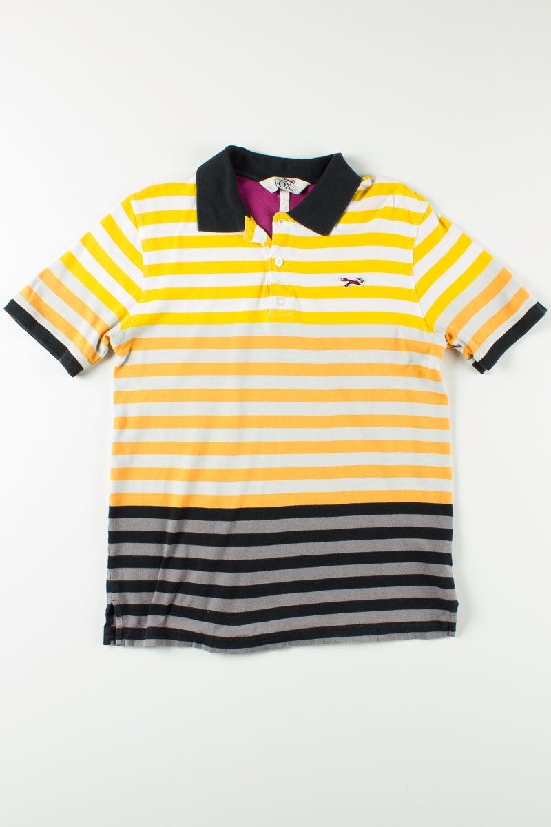 Retro Fox Striped Polo