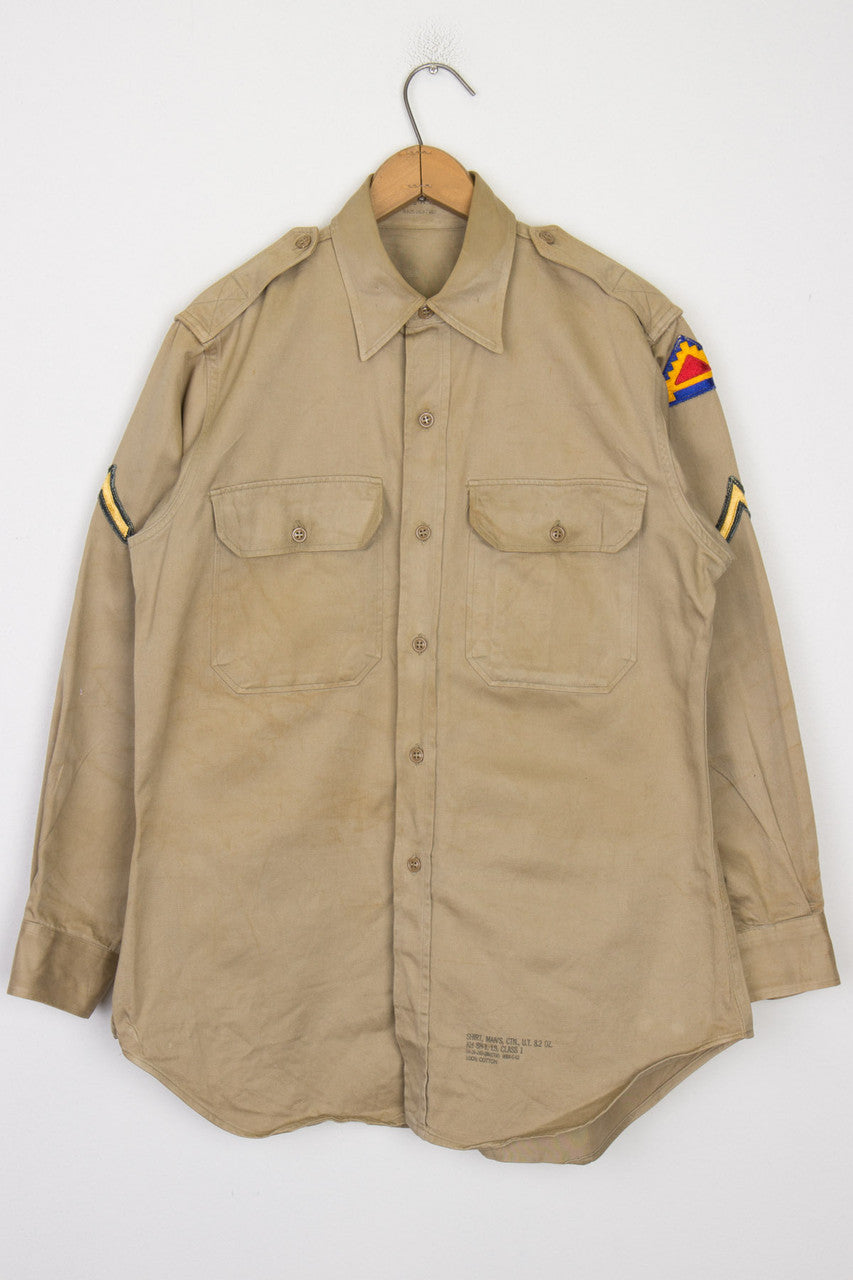 Canvas Patched Shirt