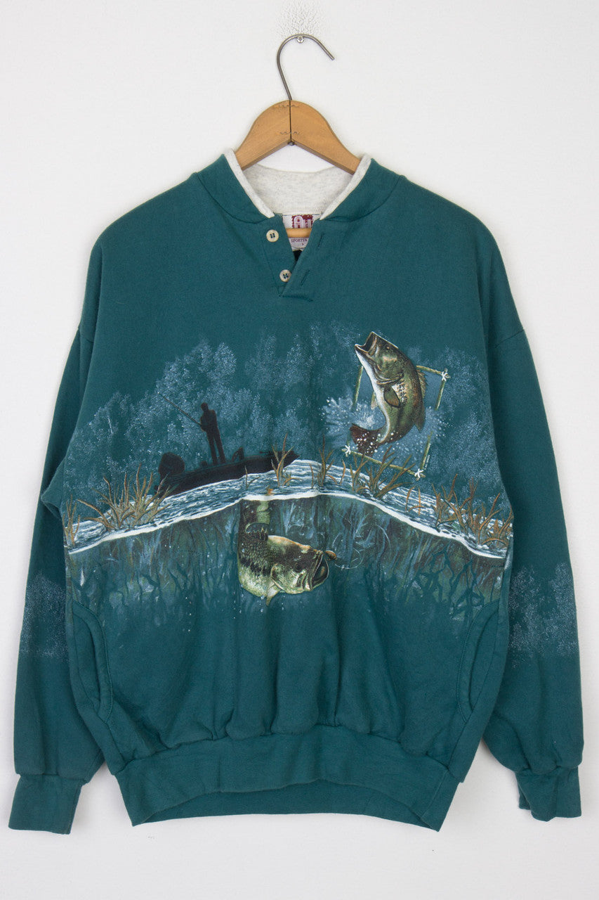 Fishing Graphic Sweatshirt