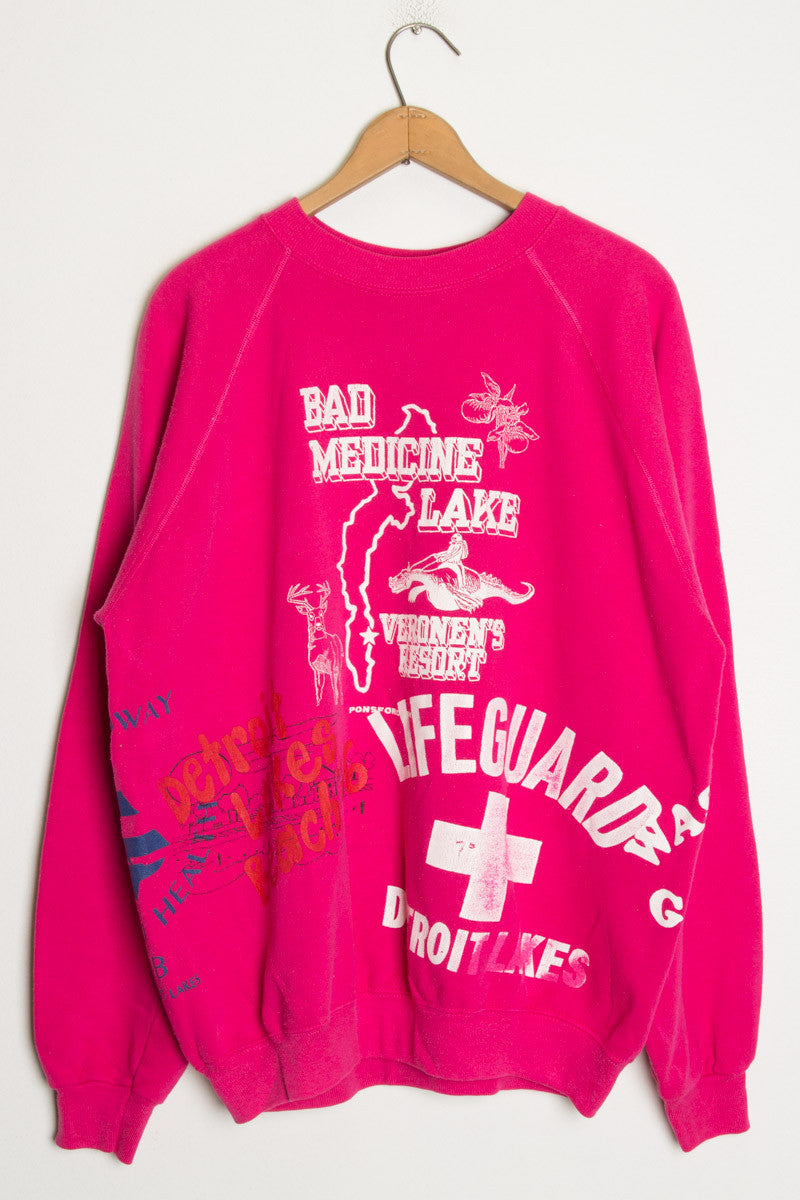 Screen Print Collage Vintage Sweatshirt