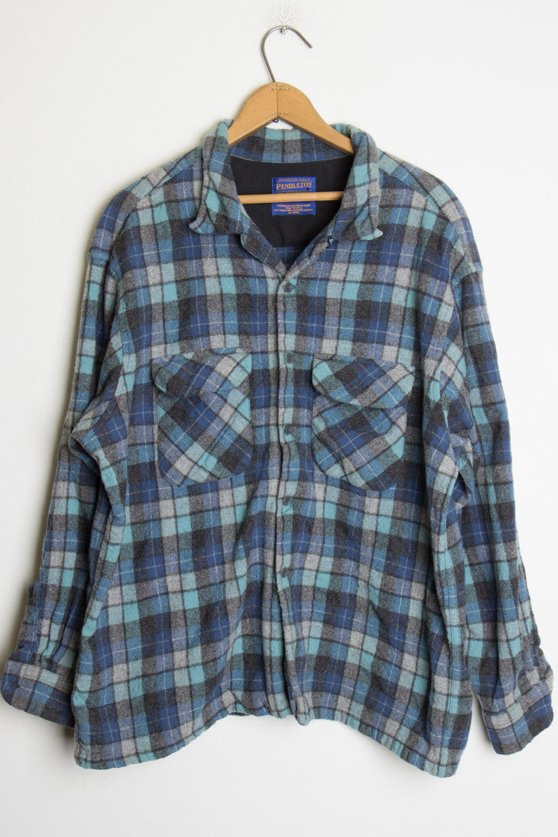 Blue Pendleton Flannel