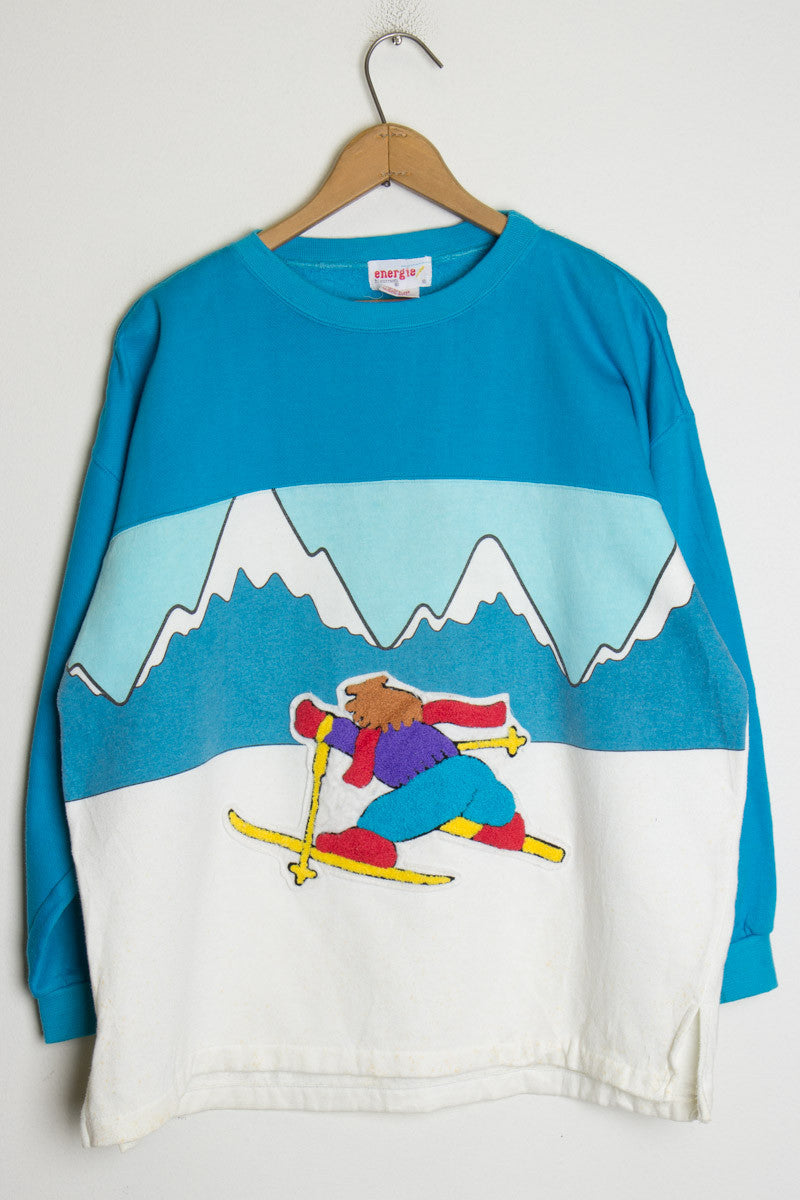Vintage Struggling Skier Sweatshirt