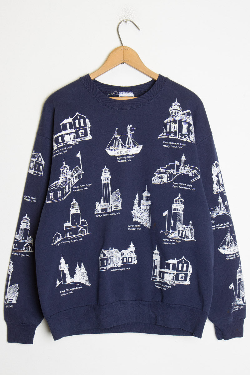 Washington Landmarks Vintage Sweatshirt