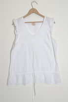 White Embroidered Top