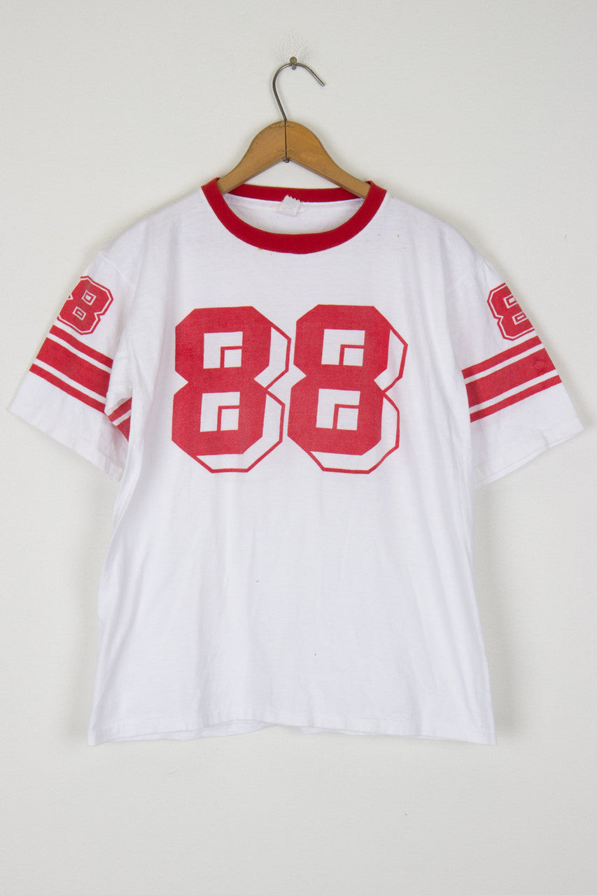 White and Red 88 T-shirt