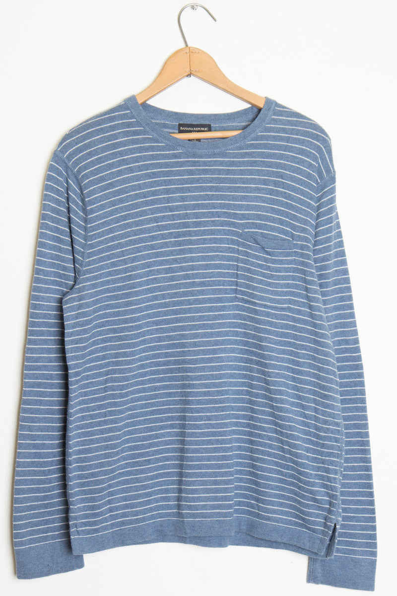 Blue Striped Sweater