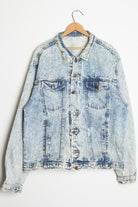 Acid Washed Denim Jacket 1