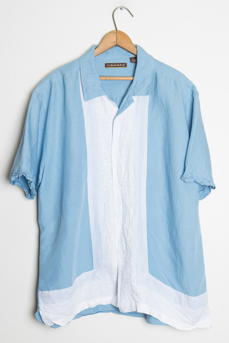 Blue Bowling Shirt