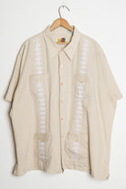 Tan Guayabera Shirt