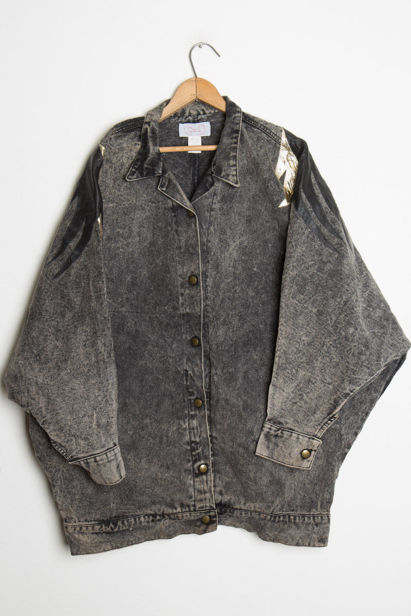 Batwing Lion Denim Jacket