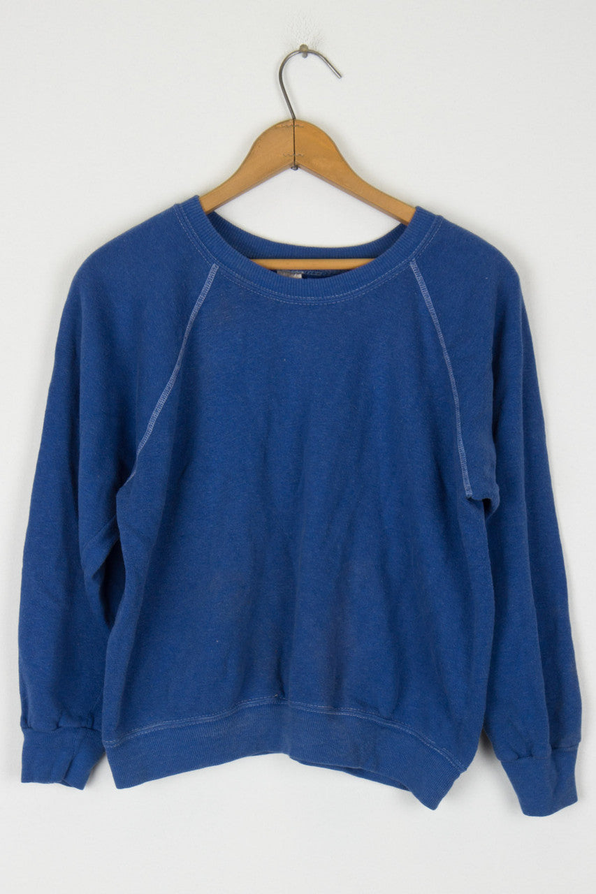 Blue Cropped Sweatshirt