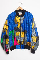 Blue Picasso Bomber Jacket
