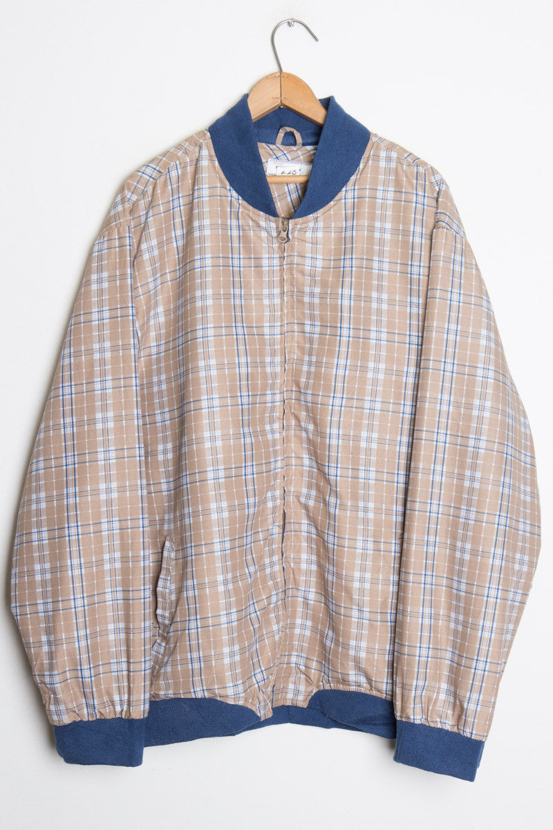Plaid Bomber Jacket