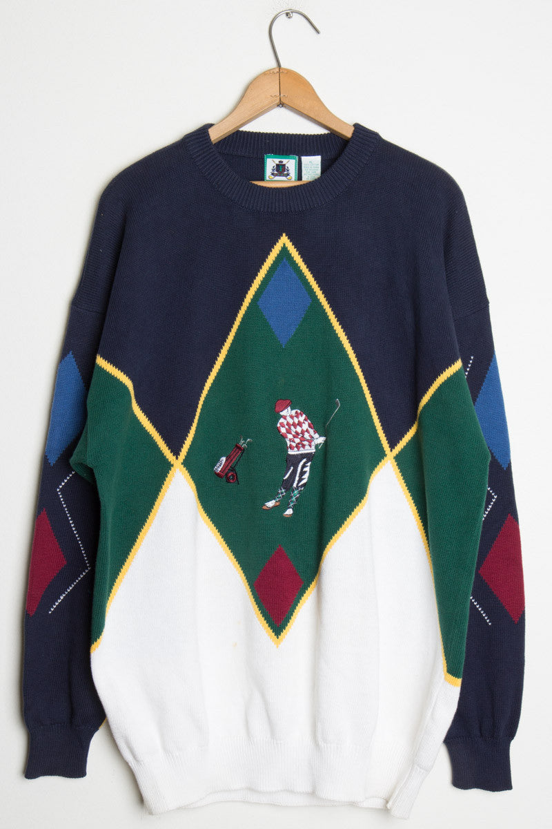 Argyle Golf Sweater