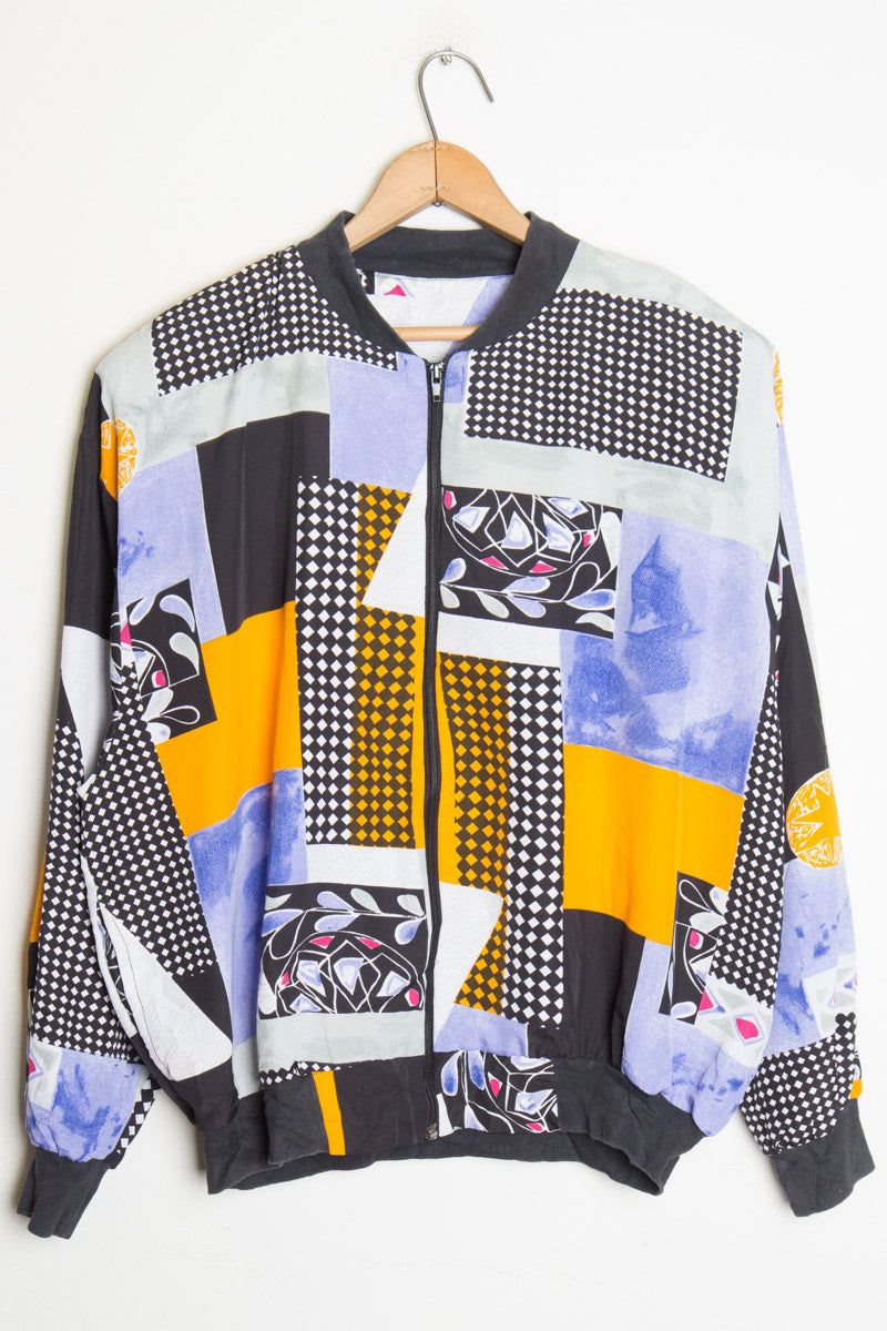 Color Block Bomber Jacket 1