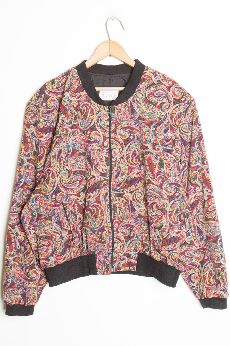 Paisley Bomber Jacket 1