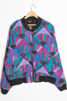 Abstract Fan Bomber Jacket