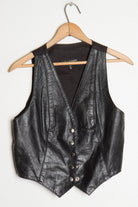 Black Leather Vest