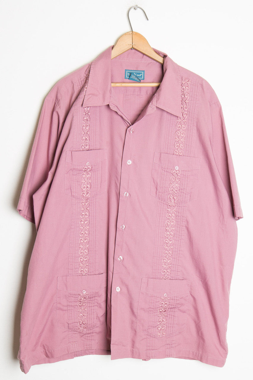Mauve Guayabera