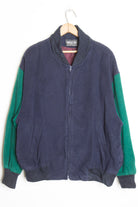Navy & Green Bomber Jacket