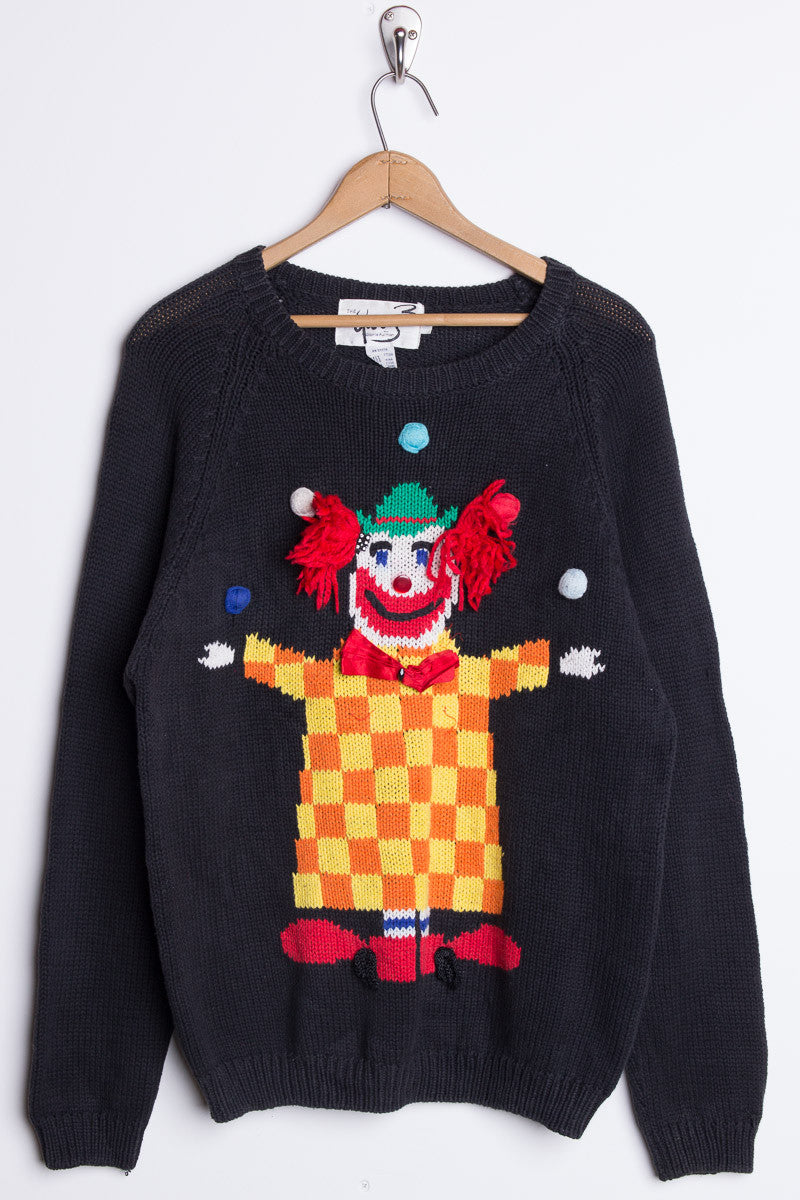 Vintage Clown Sweater