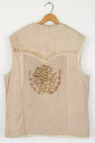Eagle Detail Leather Vest