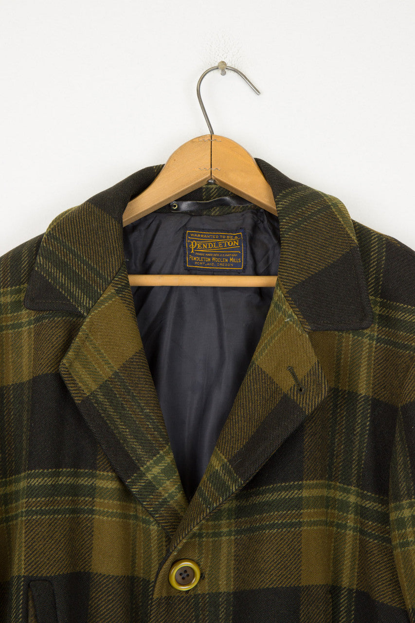 Pendleton Heavy Plaid Winter Coat