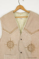 Eagle Detail Leather Vest