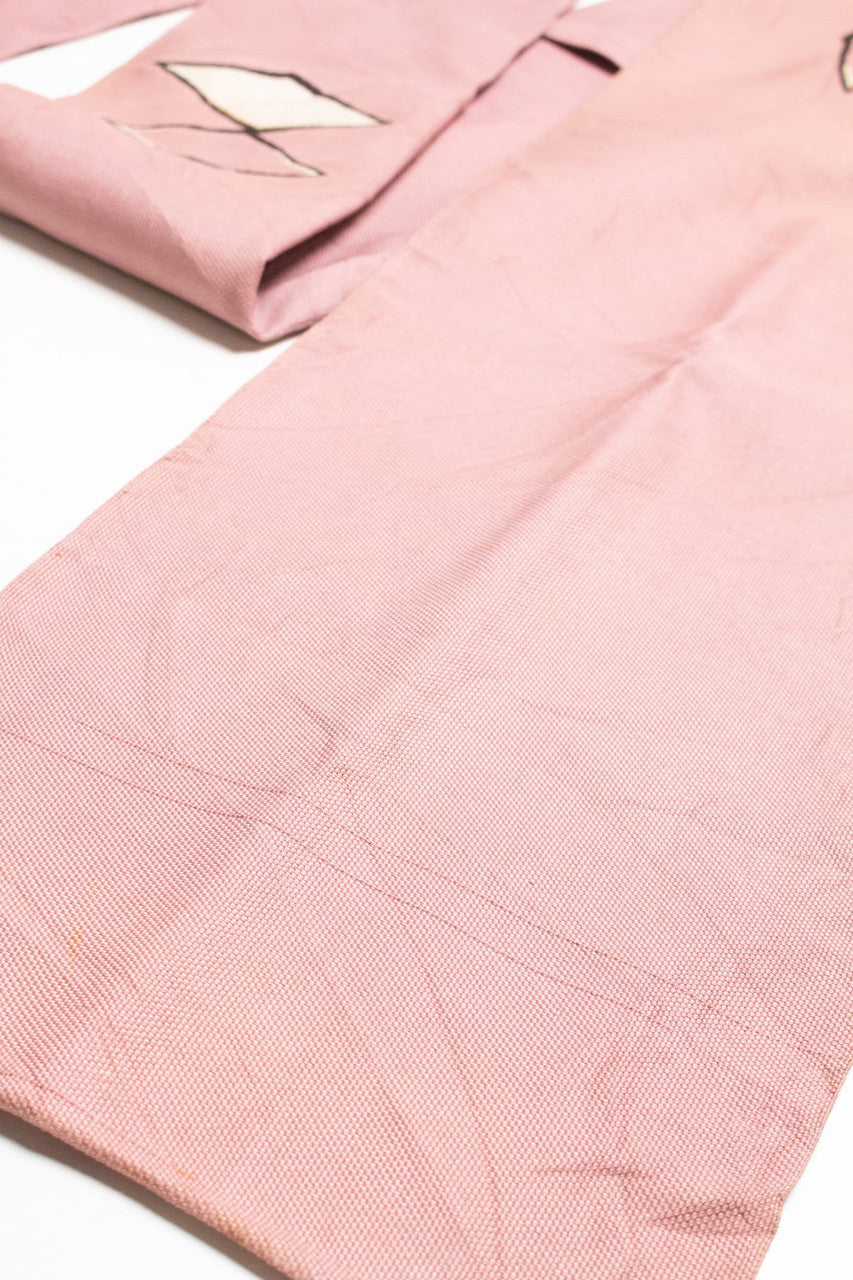 Vintage Dusty Pink Diamond Nagoya Obi 147