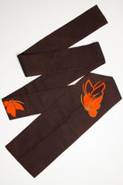 Vintage Chocolate Butterfly Nagoya Obi 154