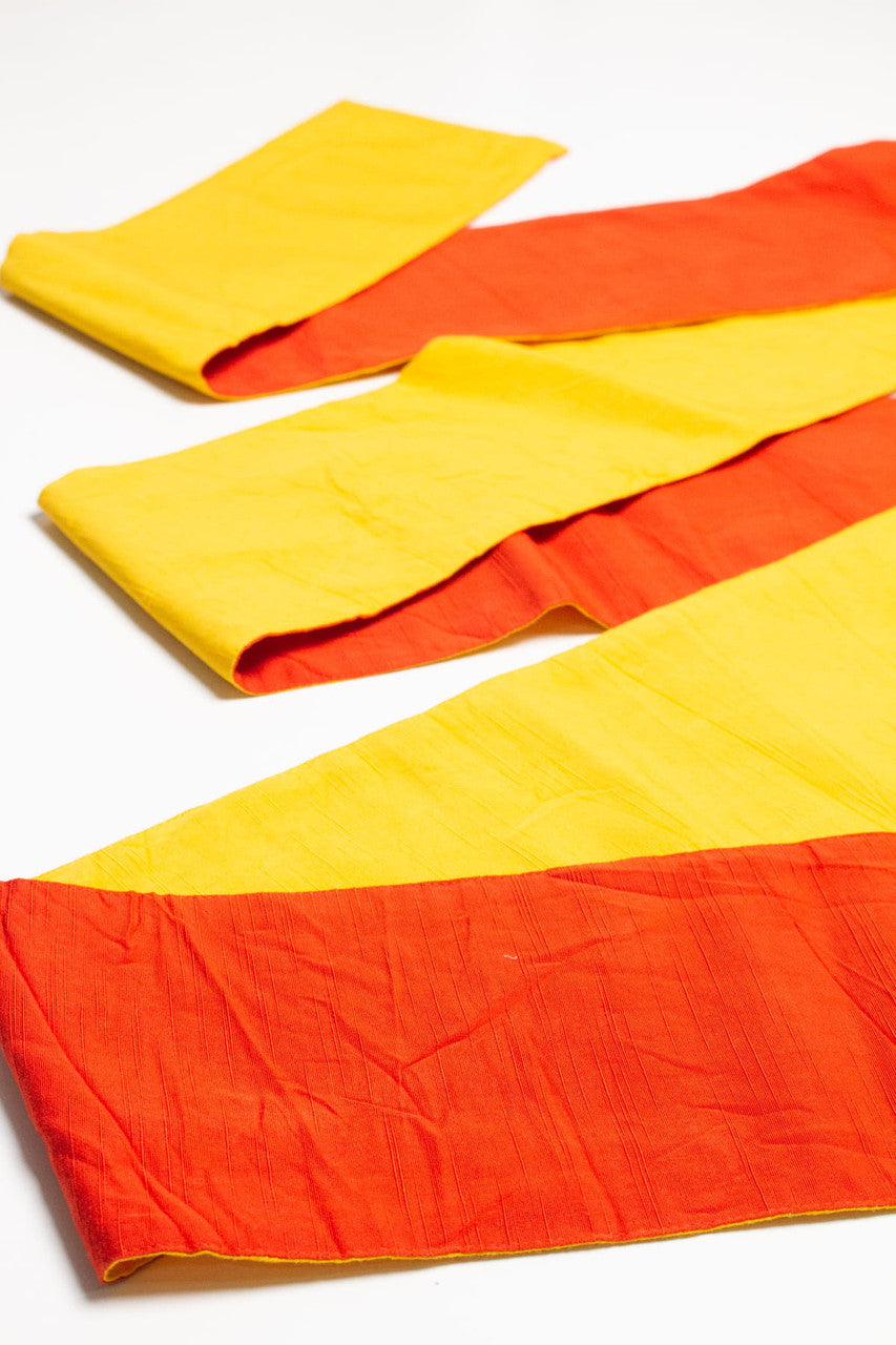 Vintage Red Yellow Hanhaba Obi 155
