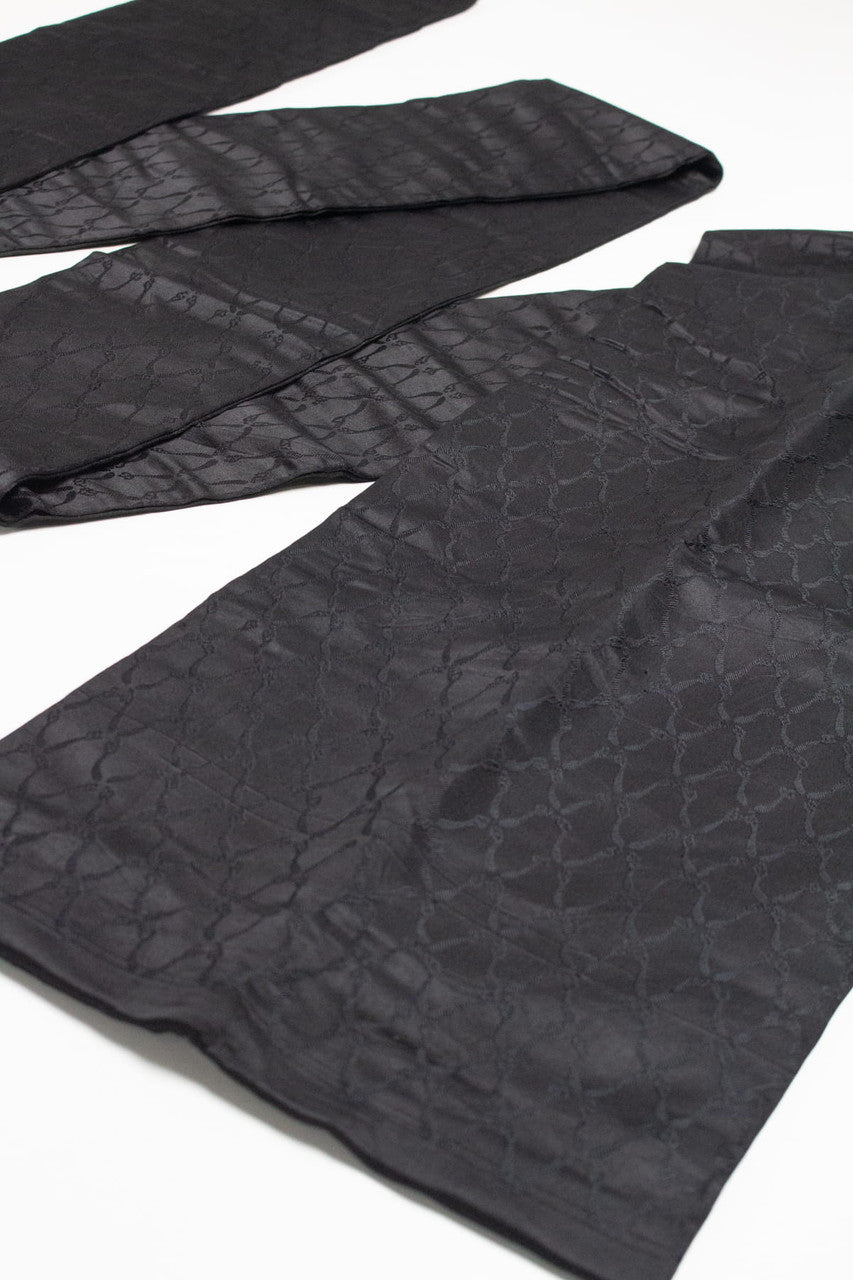 Vintage Black Looped Pattern Nagoya Obi
