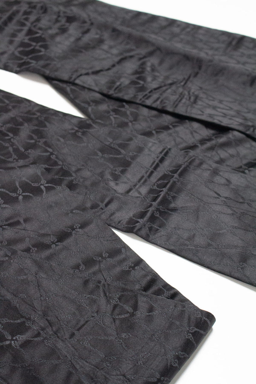 Vintage Black Looped Pattern Nagoya Obi