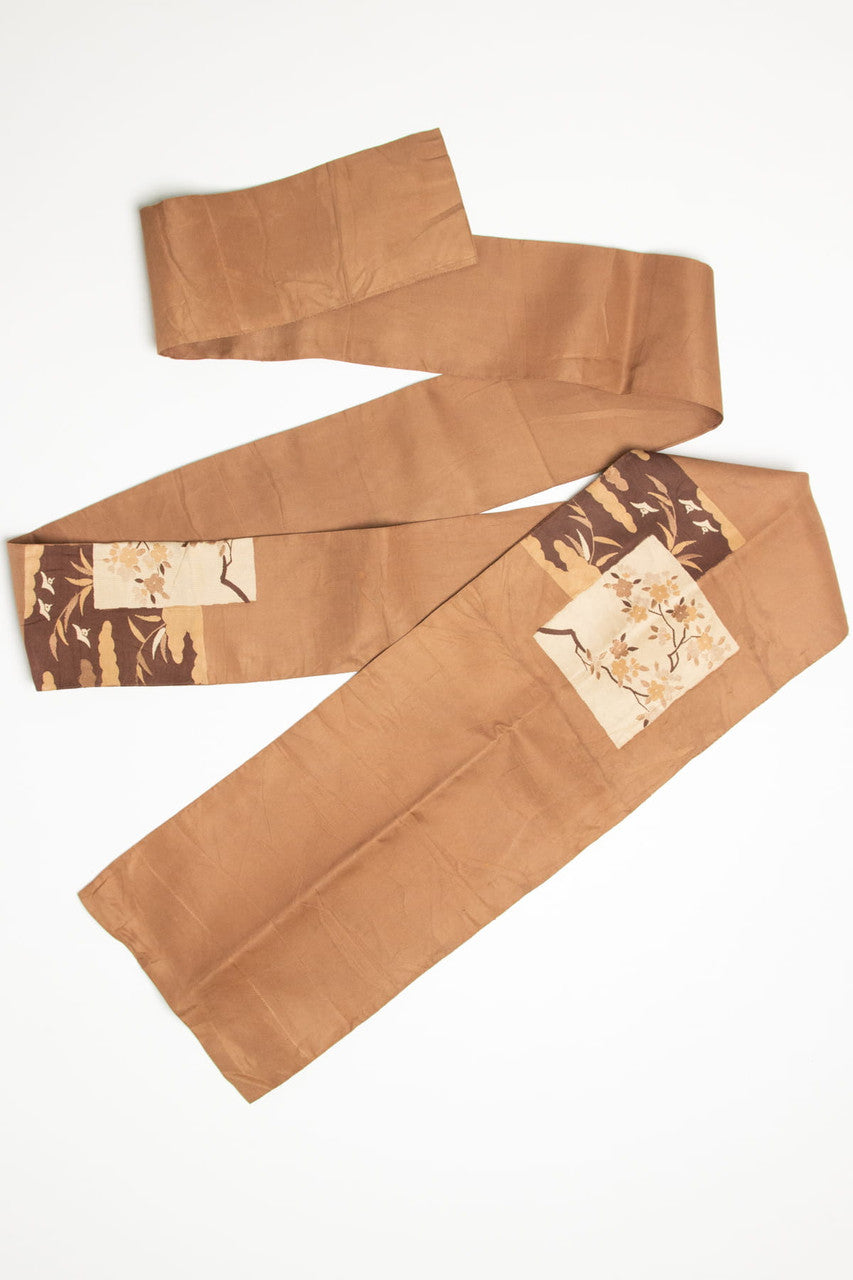 Vintage Stained Flower Patchwork Nagoya Obi