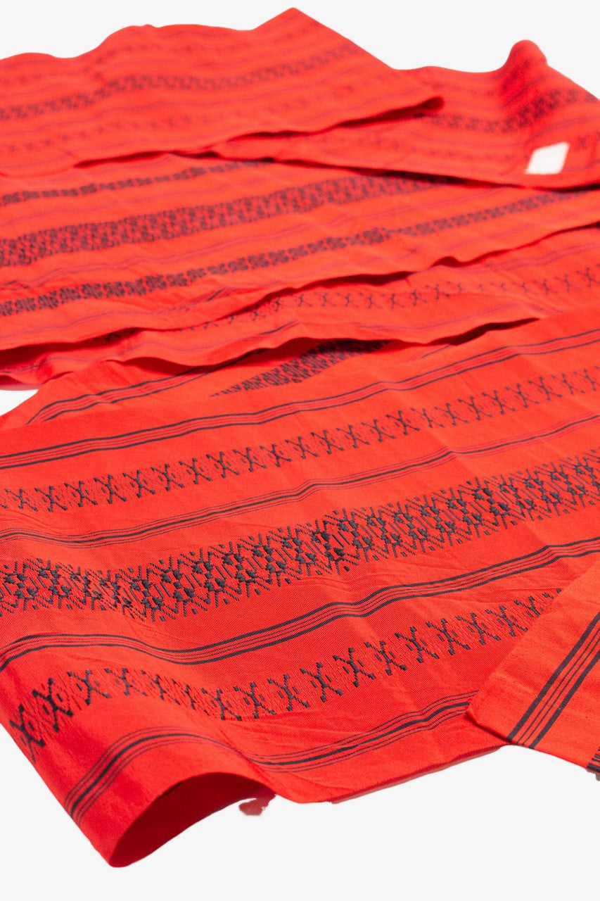 Vintage Red Striped Fukuro Obi