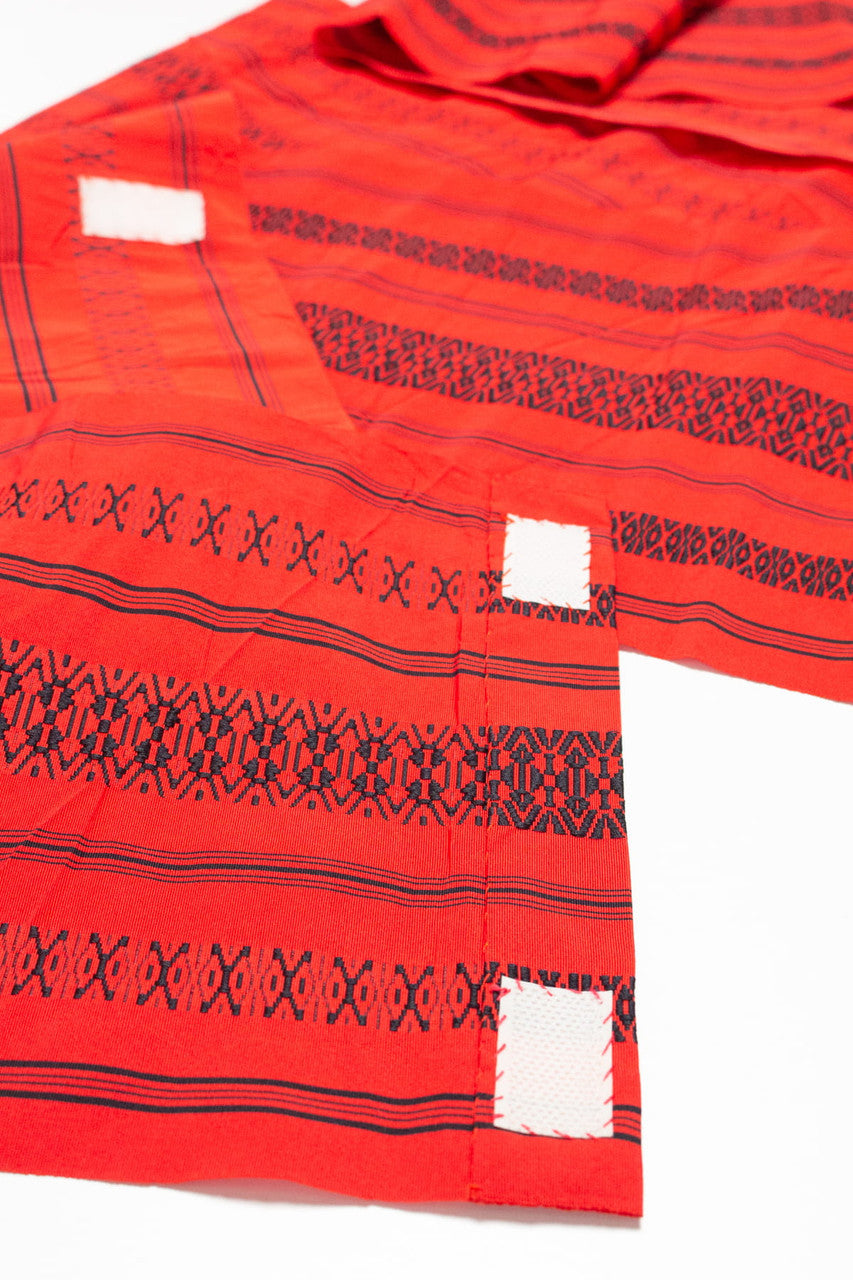 Vintage Red Striped Fukuro Obi
