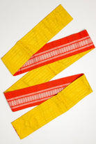 Vintage Orange & Yellow Reversible Kaku Obi